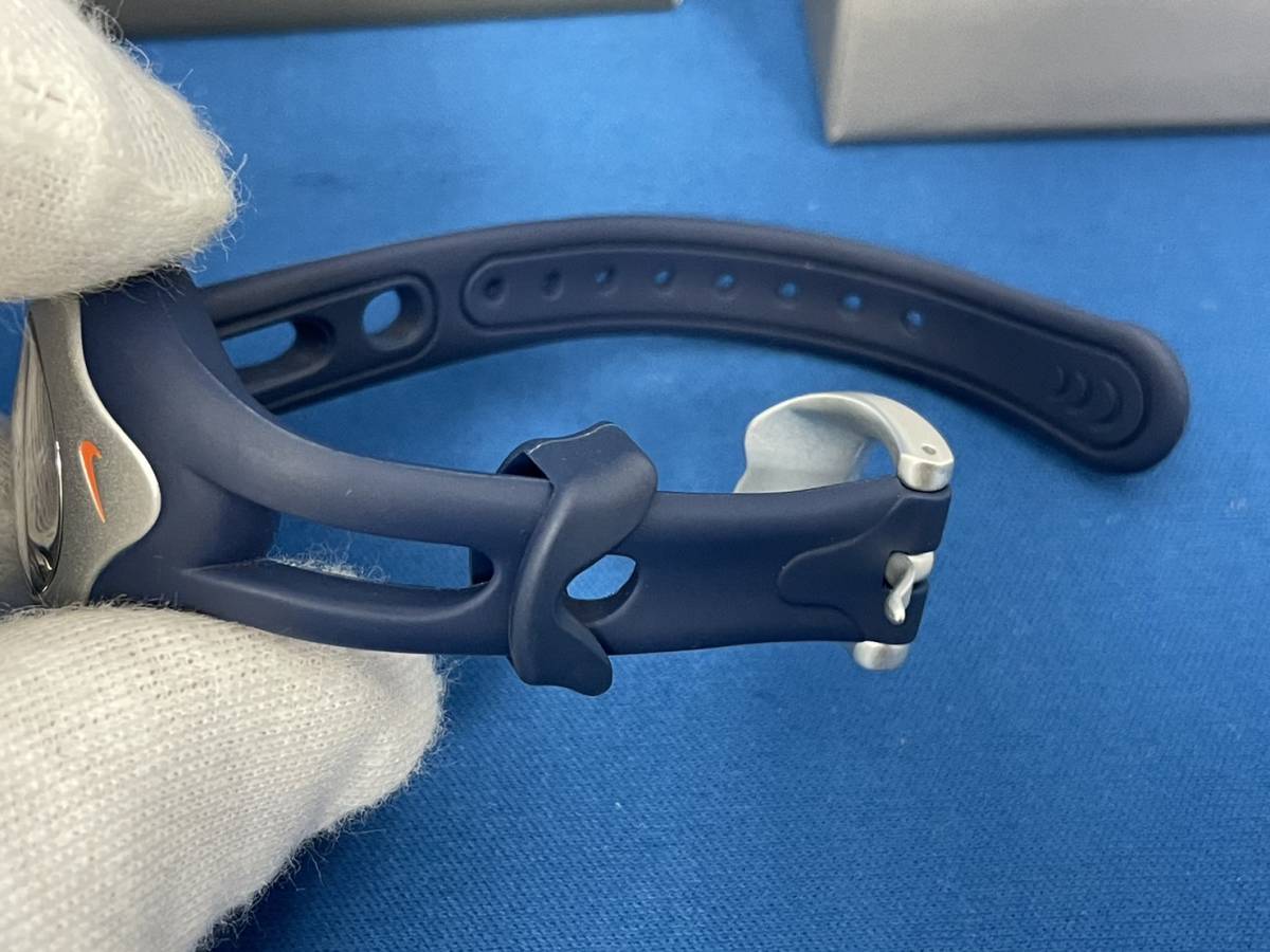 稼働品 NIKE TIMING WATCH ナイキタイミングウォッチ ブルー シルバー
