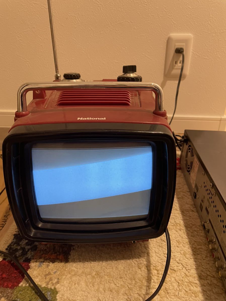 National Sportsman808 昭和レトロ 白黒テレビ ブラウン管テレビ 