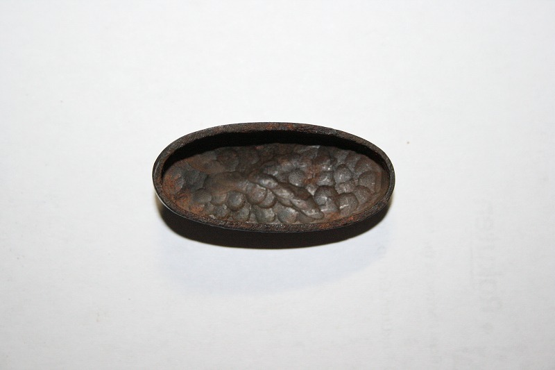 無銘 名品！ 鉄地鐺！堅牢！ 蝉図高彫り銀象嵌入り「始まり」の象徴！