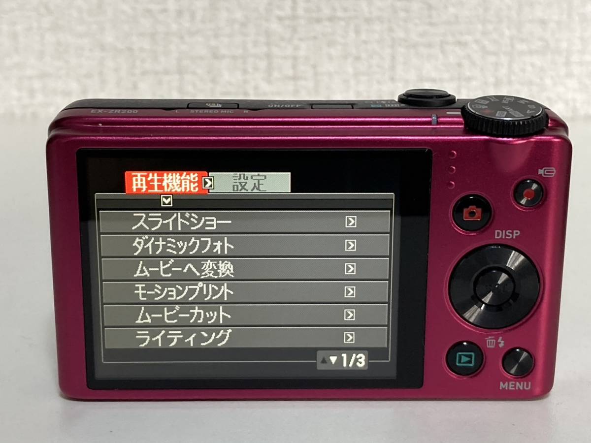 CASIO EX-ZR200 コンパクトデジタルカメラ カシオ EX-ZR200 CASIO