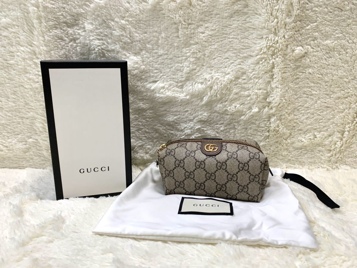 美品】GUCCI グッチ キーケース 6連 マーモント GG ブラウン 箱付き 美