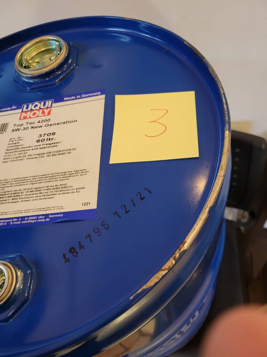 60L 空ドラム缶　リキモリ LIQUIMOLY  3缶 Yahoo!オークション - 60L 空ドラム缶 LIQUI MOLY リキモリ 新油抜き