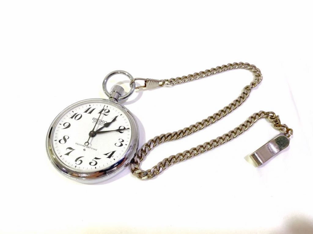 希少】稼働品！昭和レトロ 懐中時計 手巻き SEIKO PRECISION 21JEWELS 