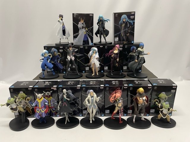 【開封済】転生したらスライムだった件 異世界人 プライズフィギュアセット 特別仕様他 ラファエル リムル ディアブロ他 中古 菅65