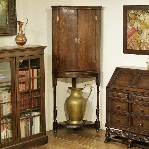 イギリス アンティーク 家具 コーナーキャビネット 1950年頃 510A 英国