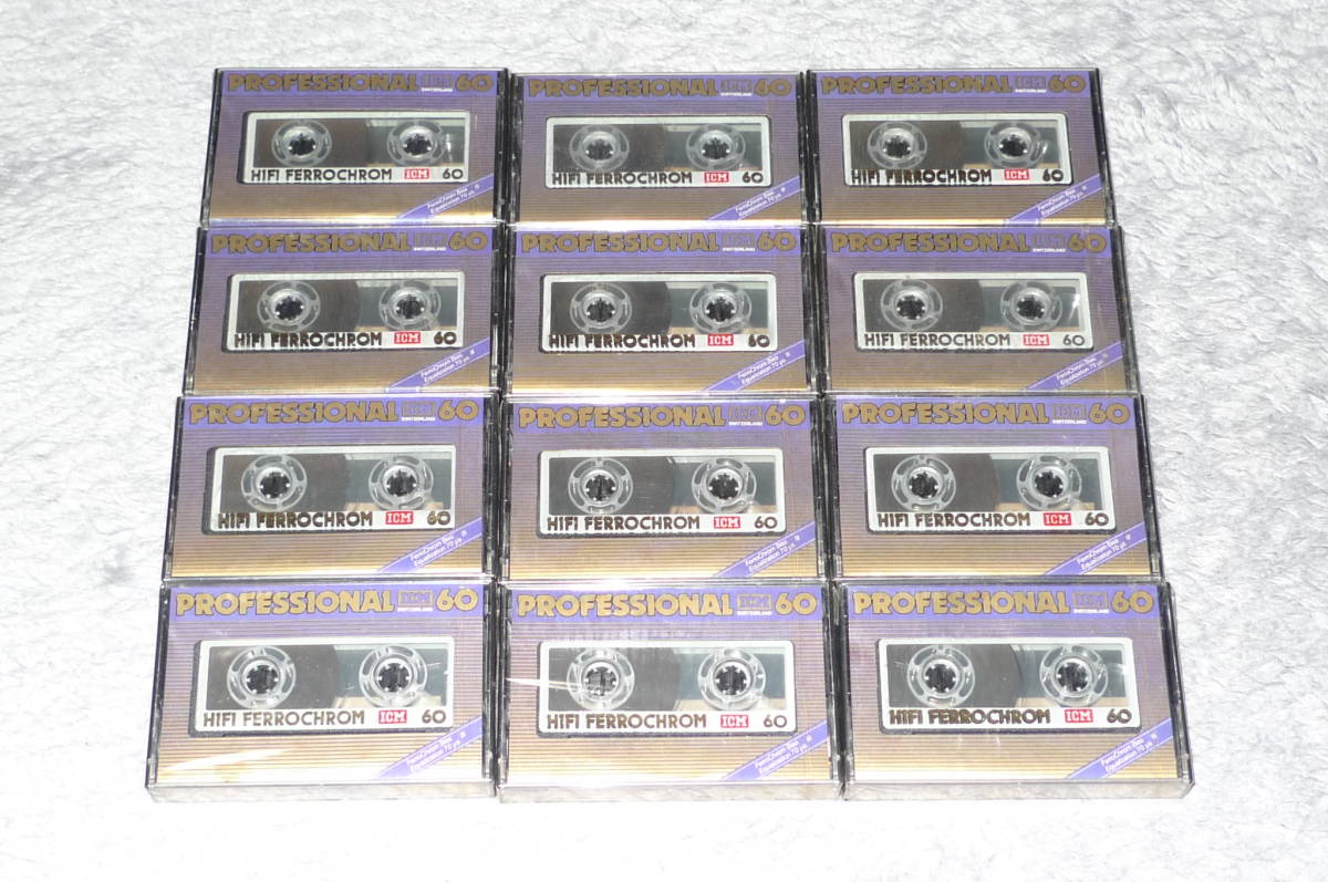 新品未開封　ICM Hi Fi Ferrochrom 60　フェリクローム　カセットテープ　12本