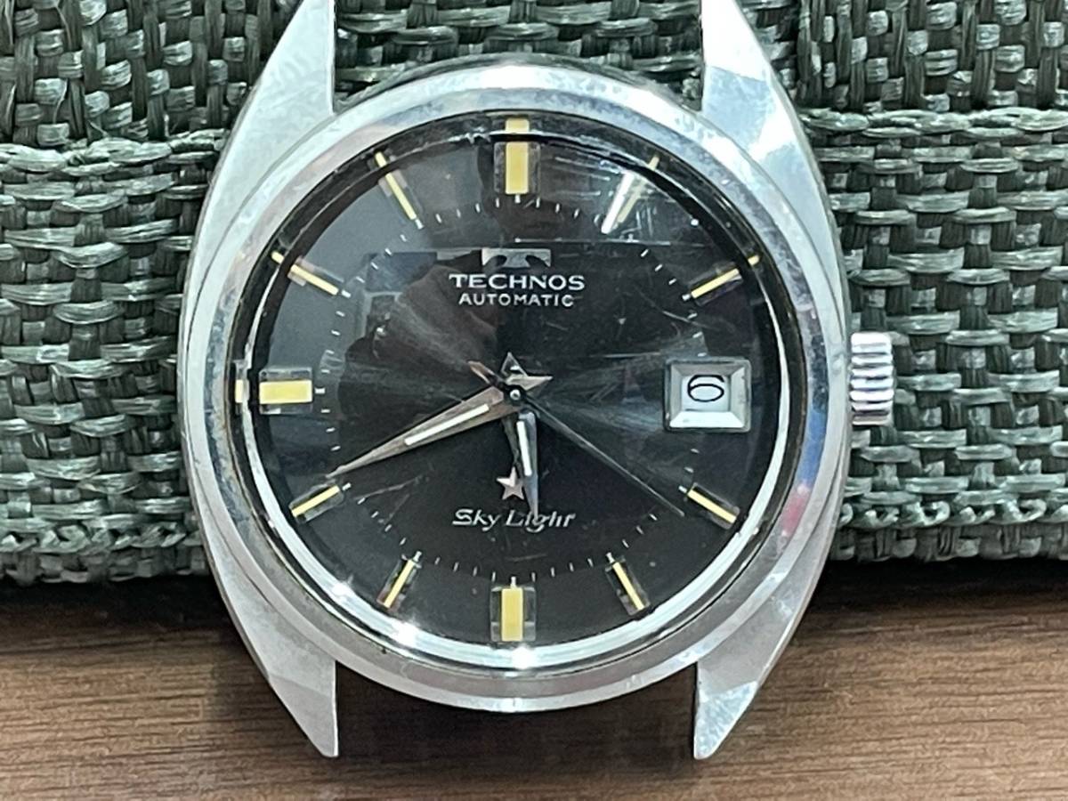 TECHNOS Sky Light 自動巻き腕時計　極美品 TECHNOS Sky Light 70s 自動巻き腕時計