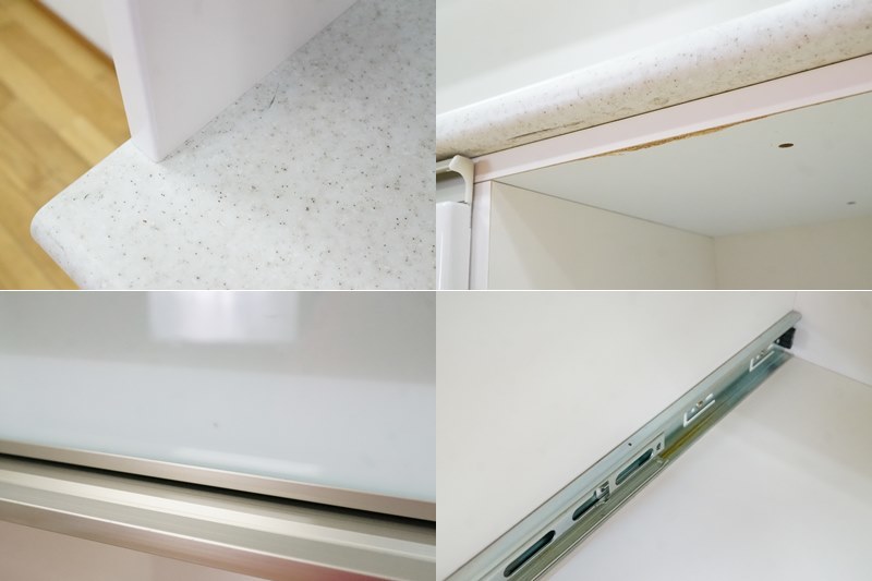 東ハ:【ニトリ】キッチンボード アルミナ2 120KBWH ホワイト 幅約120.5cm 食器棚 キッチン 収納 家具 レンジ台 レンジボード 家電ボード