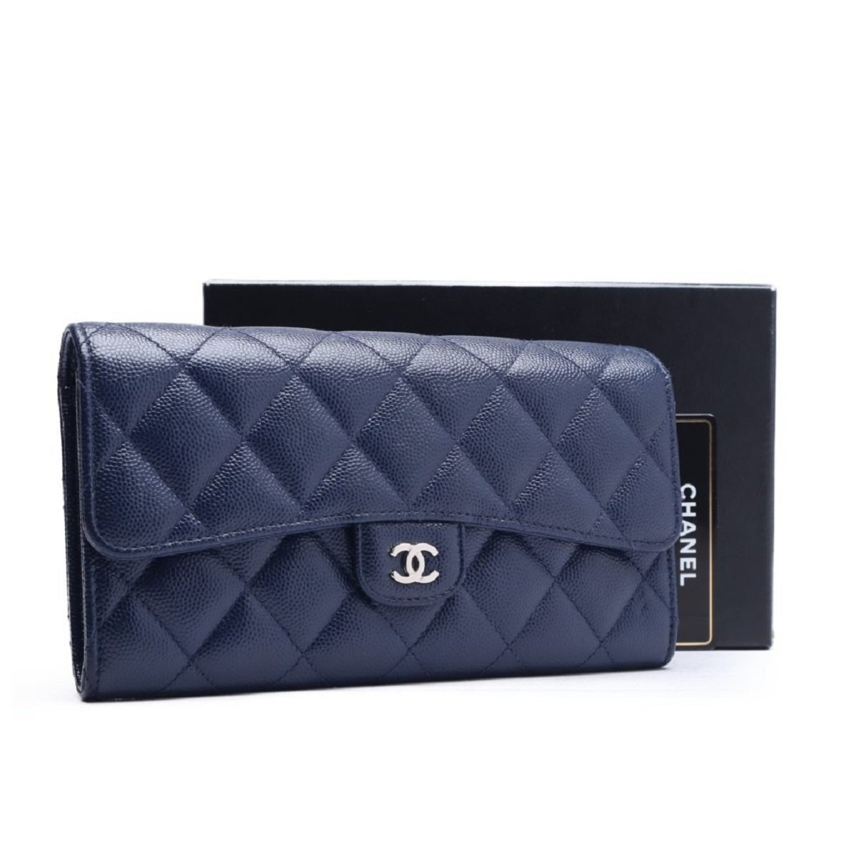キャビアスキン chanel 財布 二つ折り CHANEL キャビアスキン 長財布