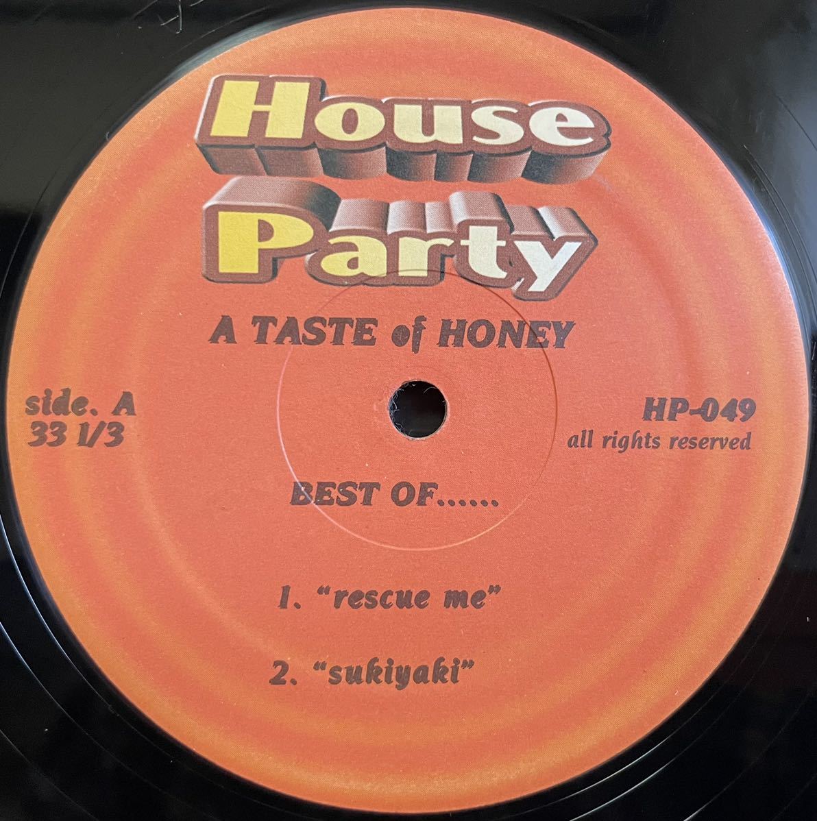 A Taste Of Honey 曲ばかりRescue MeとスキヤキとBoogie Oogie Oogie 12inchレコード その他にも