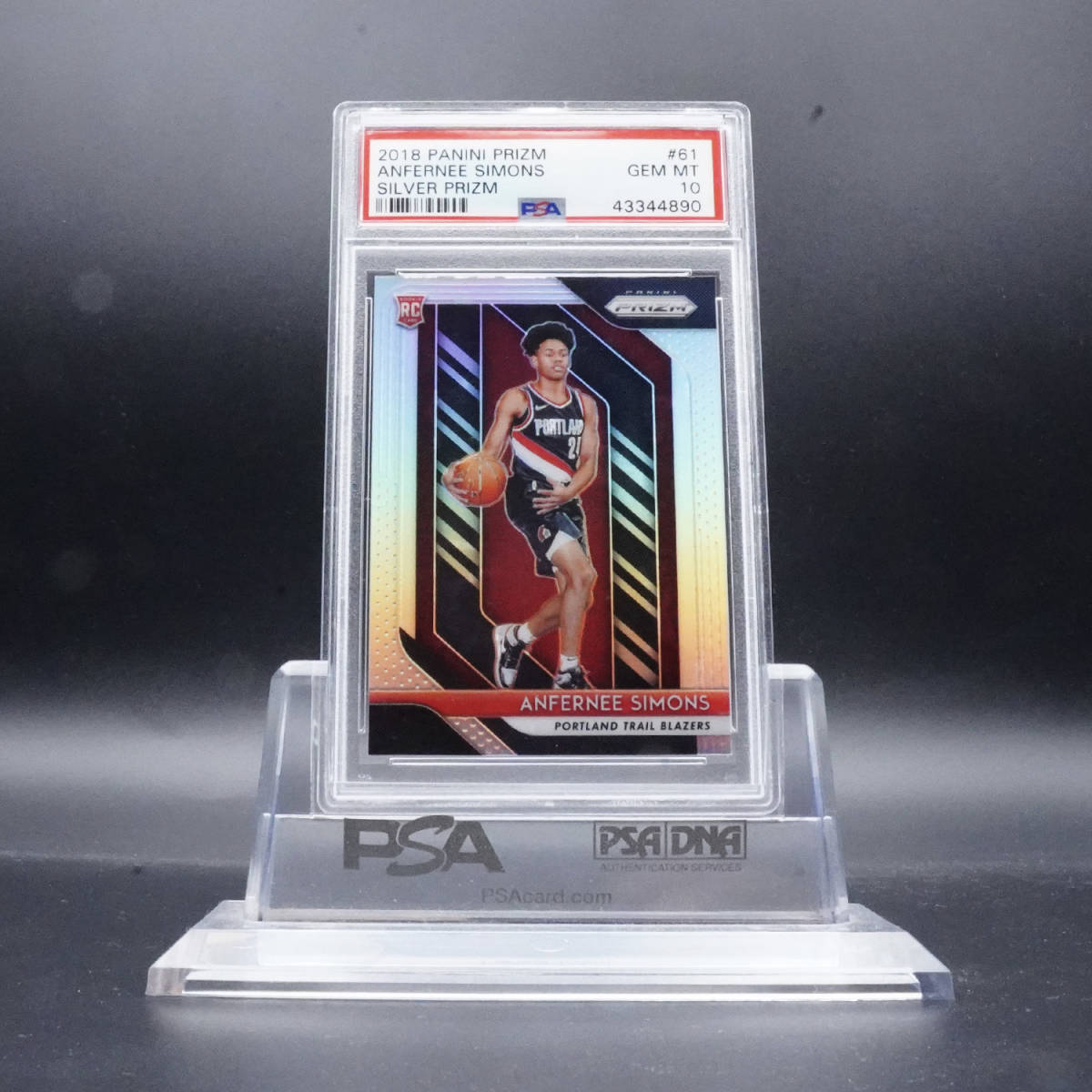PSA10] 2018 Prizm Silver Anfernee Simons #61 RC アンファニー 