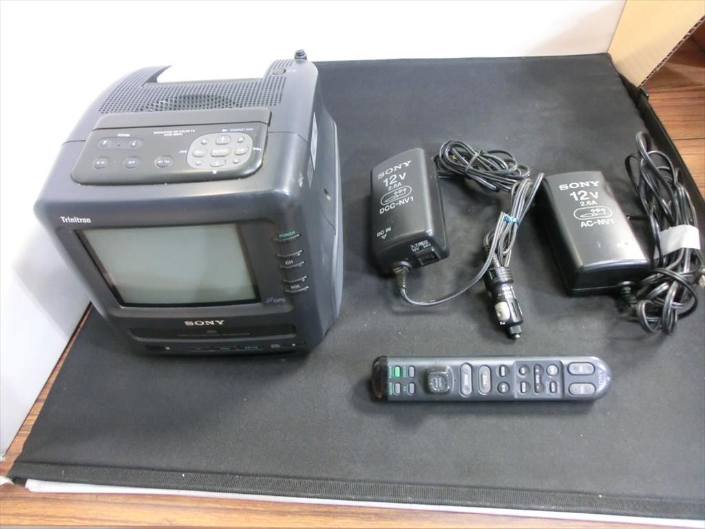 T【リ1-52】【100サイズ】SONY/トリニトロン/KVD-6NV1/ポータブル