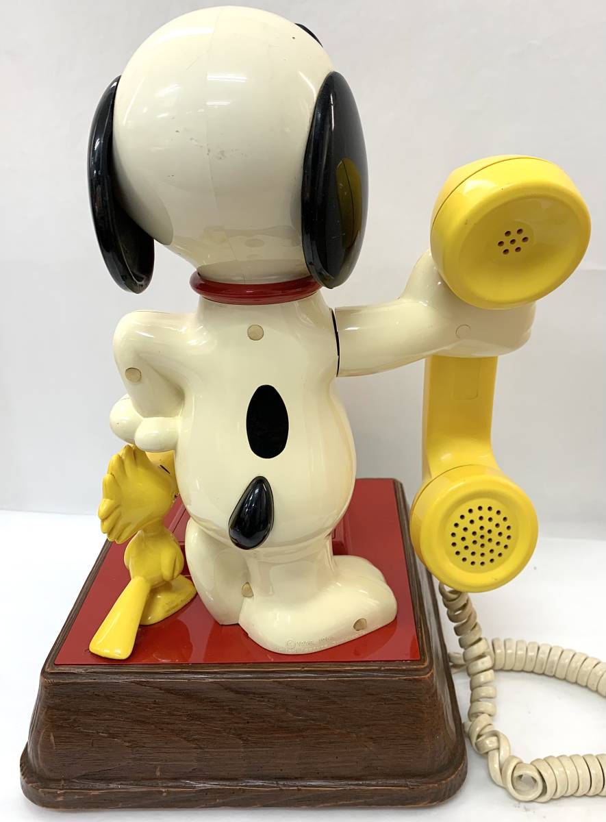 ビンテージ スヌーピー ダイヤル式 電話機 70's 人形 レトロ The