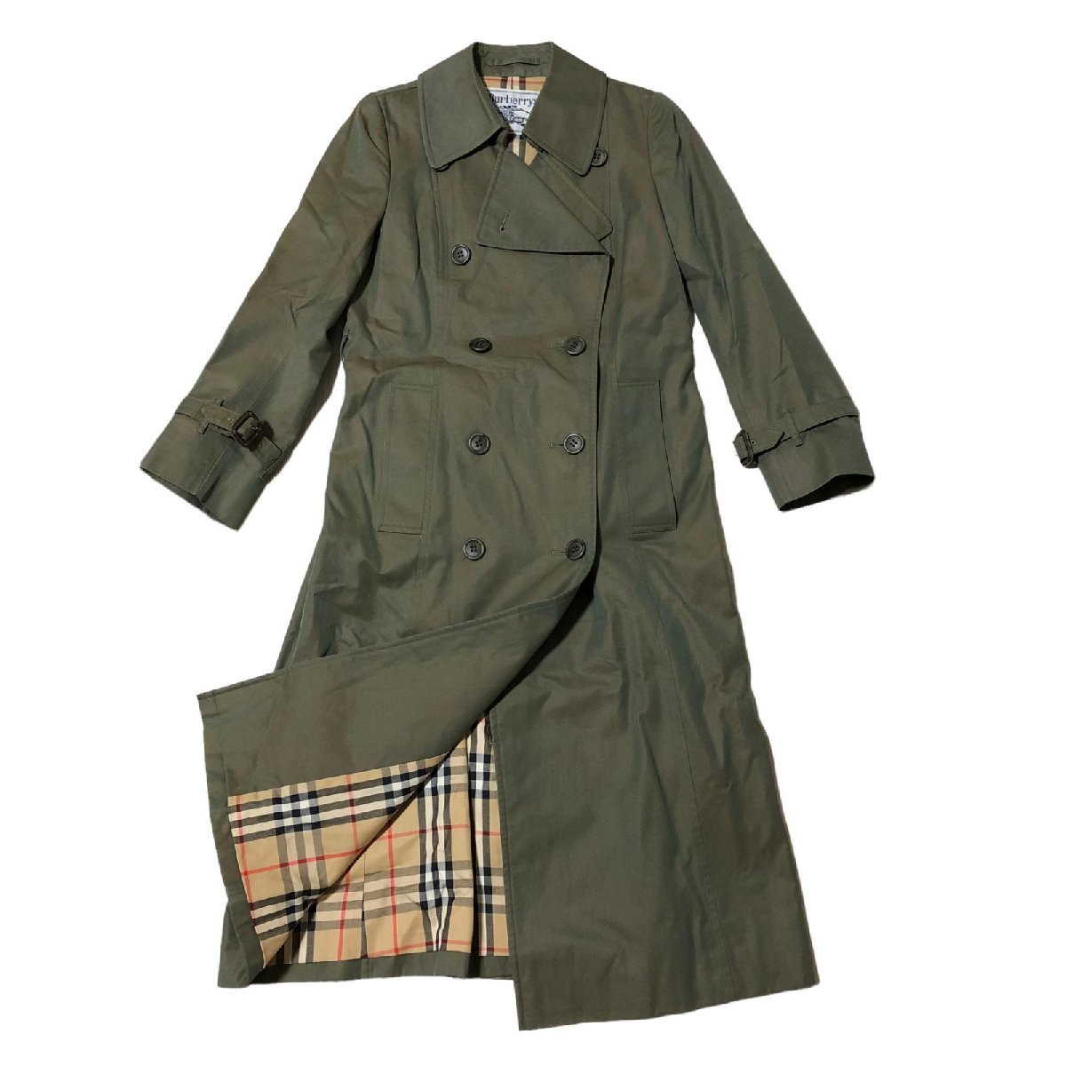 バーバリーロンドン　トレンチコート　裏地ノバチェック総柄 BURBERRY バーバリーズ トレンチコート 裏地ノバチェック柄 ベルト付き
