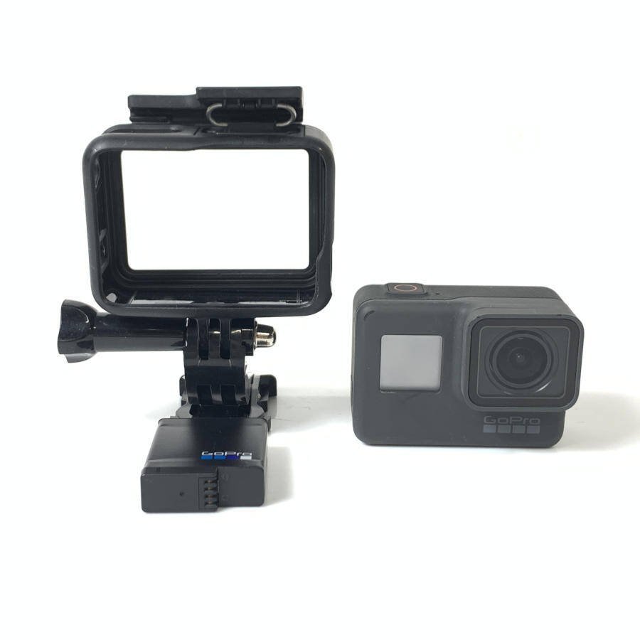 GoPro HERO5 アクションカメラ ケース/バッテリー付き○ジャンク品 