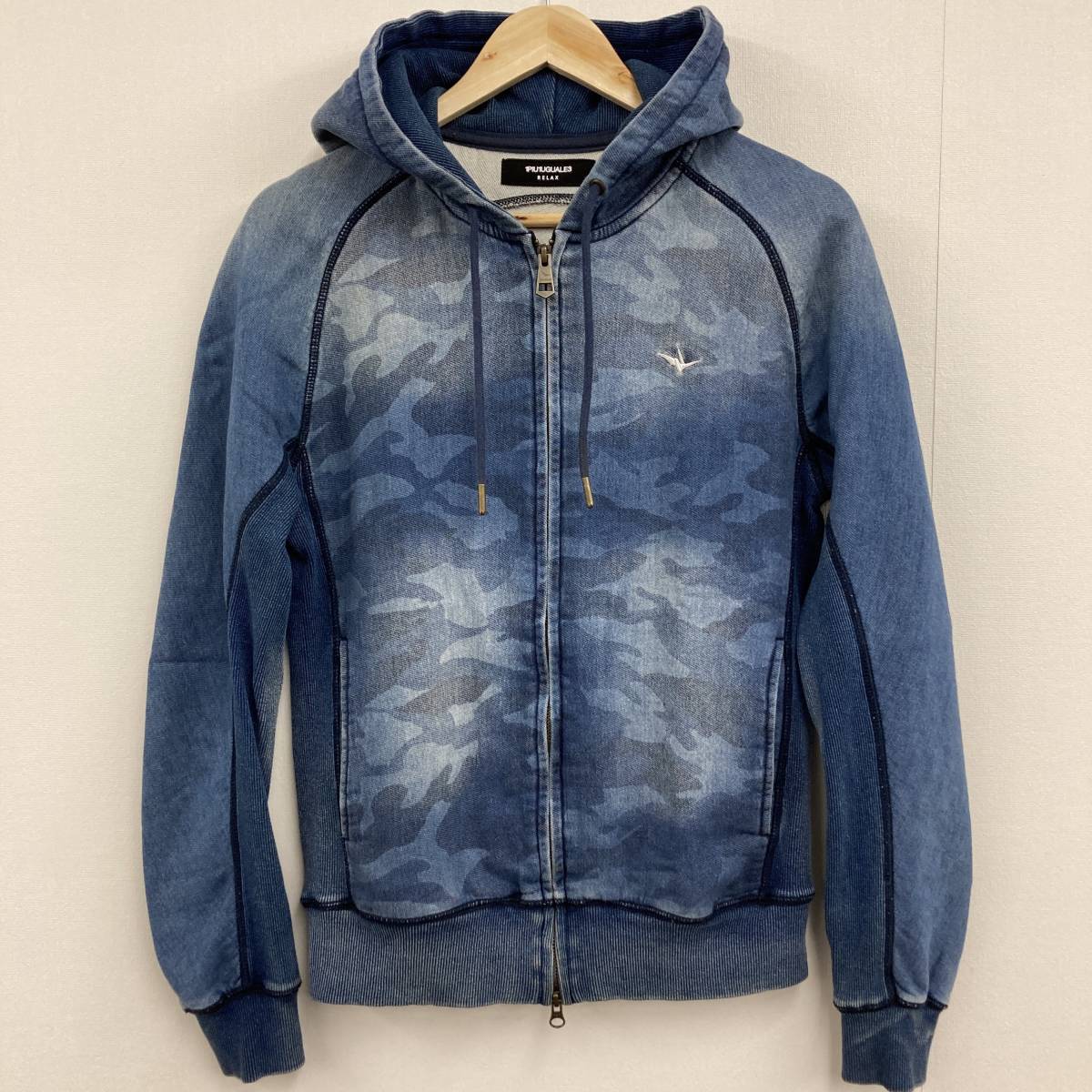 1PIU1UGUALE3 □人気 1piu1uguale3 カモフラ 迷彩 スウェットデニム