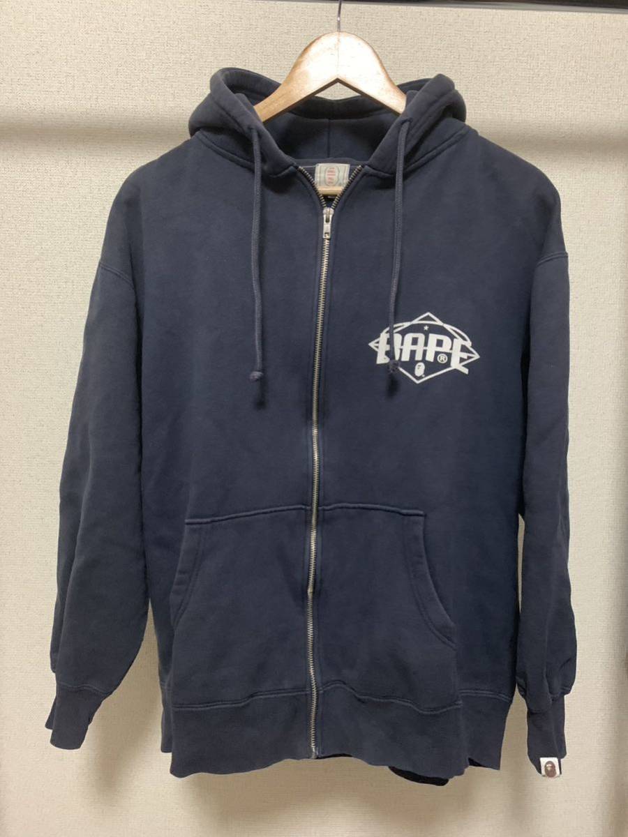 A・BATHING APE ア・ベイシングエイプ ジップアップパーカー Lサイズ