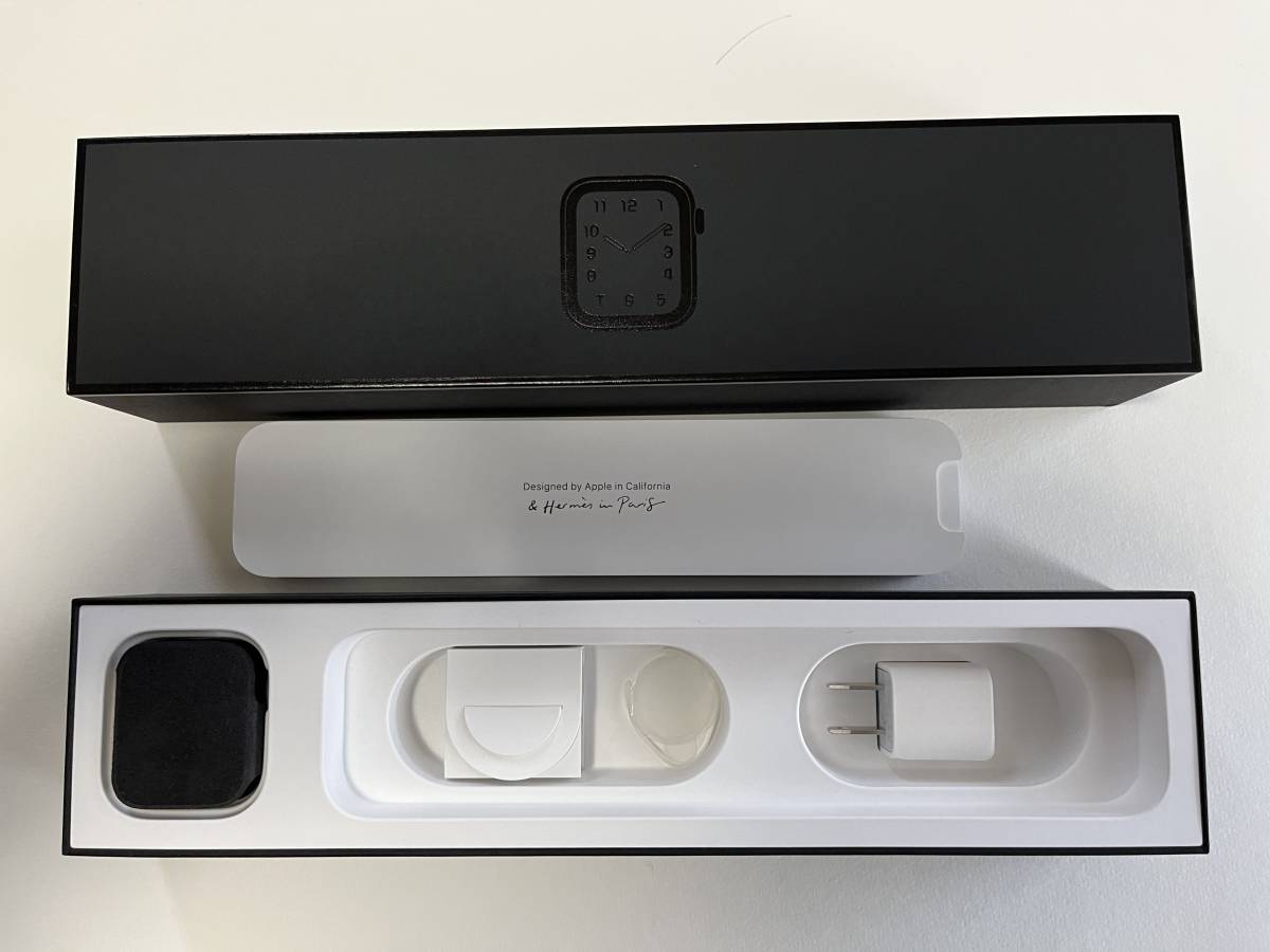 Apple watch HERMES Series5 44mm ブラック シンプルトゥール付