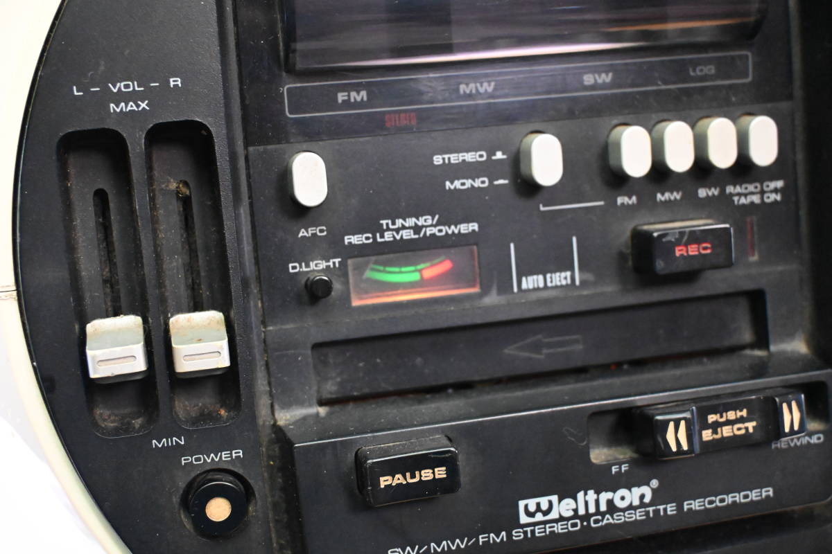 WELTRON MODEL 2004 70s ヴィンテージ ラジカセ スペースエイジ 通電