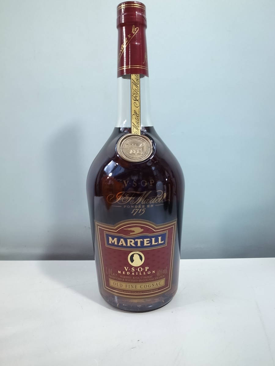 洋酒】未開栓 MARTELL VSOP MEDAILLON 1000ml 40度 マーテル