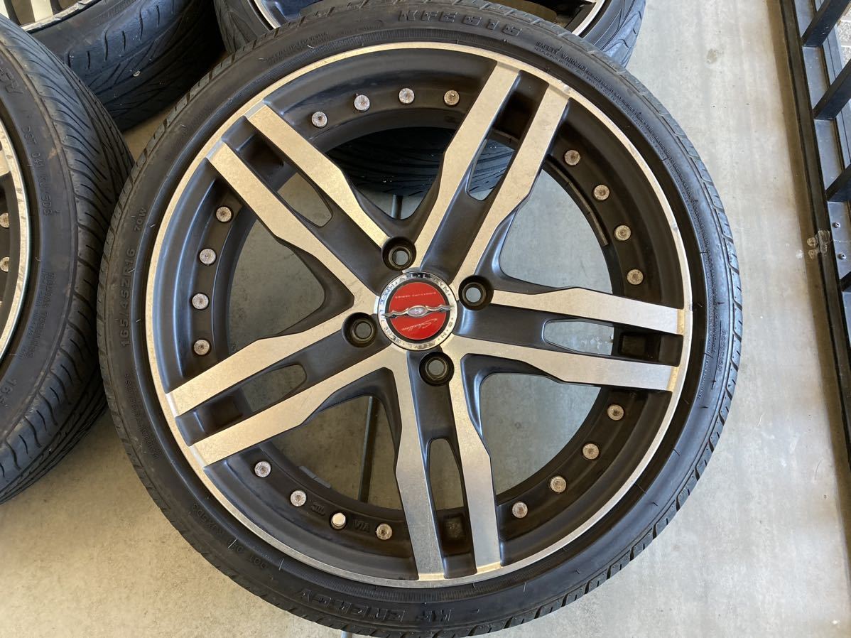 値下げ☆溝あり165/45R16 165/40R16 軽に 4本セット16インチ