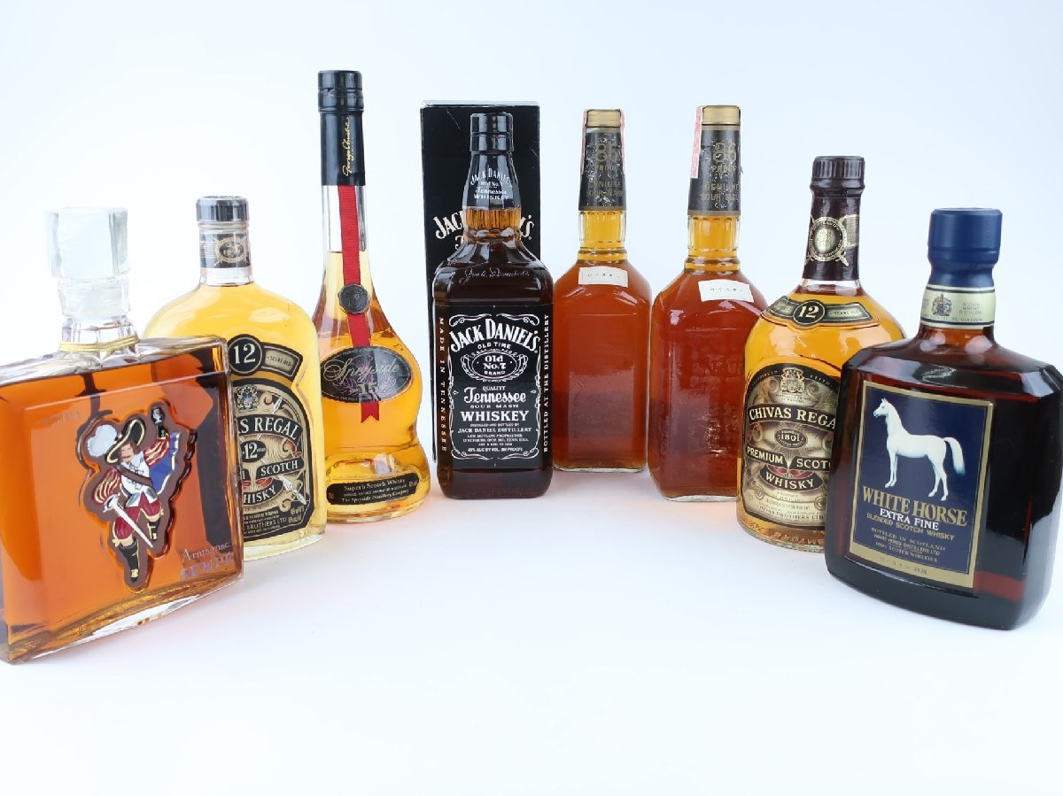 【中古・未開栓】　おまとめウイスキー8本セット　(K-D2580)