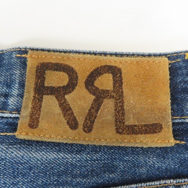 ​希少 RRL ラルフローレン 1967.10.4 抜染ロゴ ヴィンテージ加工 RRL ダブルアールエル パンツ RRL(ダブルアールエル) ラルフローレン