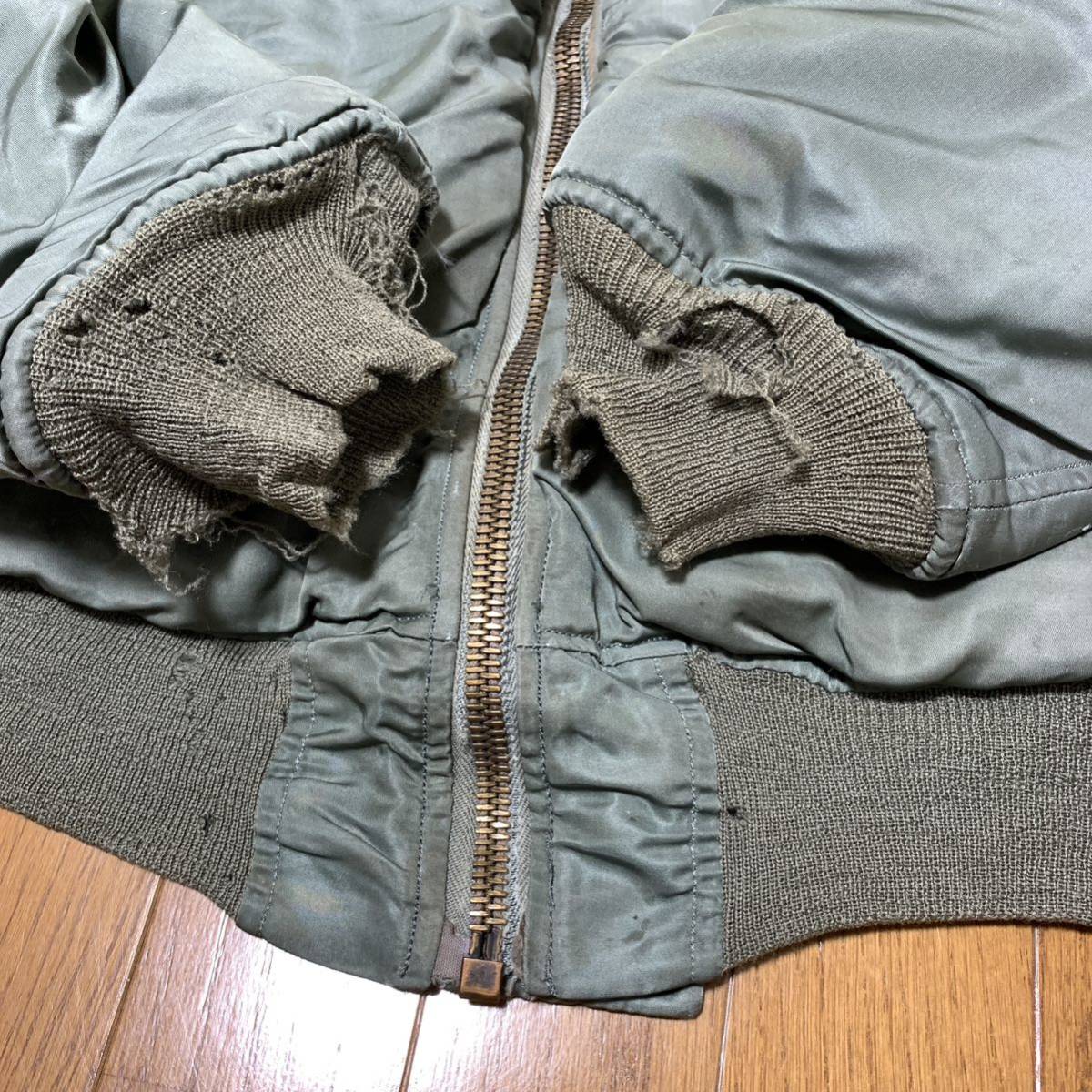 実物 60s ヴィンテージ US.AIR FORCE USAF MA-1 Flight JKT フライト 