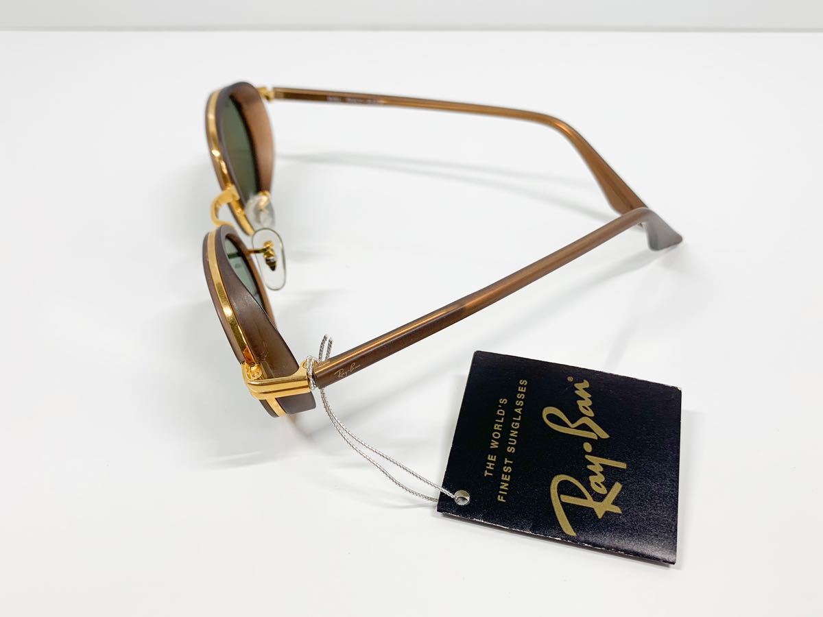 4 RayBan レイバン B&L ボシュロム USA製 革巻き ブラウン Ray-Ban 