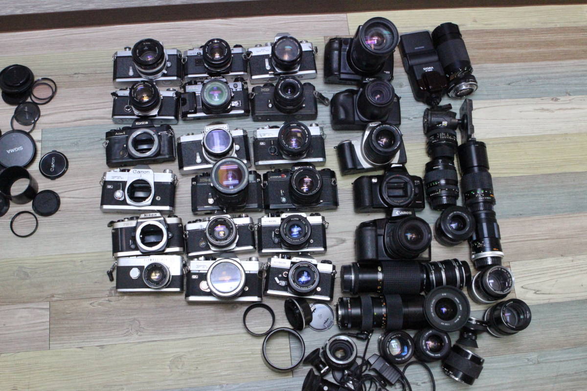 ジャンクまとめ売りCanon EOS7 EOS630 レンズ ストロボ Canon EOS 7 7