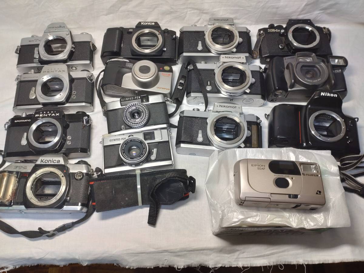 フィルムカメラセット フィルムカメラ ジャンク ３０台 処分価格 ❶ フィルムカメラセット フィルムカメラ ジャンク 30台 処分価格 ➀