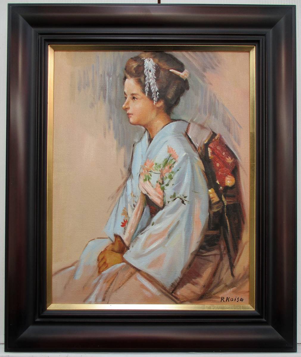 油彩画|人物画|藤田嗣治|油絵|F6号サイズ|サイン 油彩画|人物画|藤田嗣治|油絵|F6号サイズ|サイン