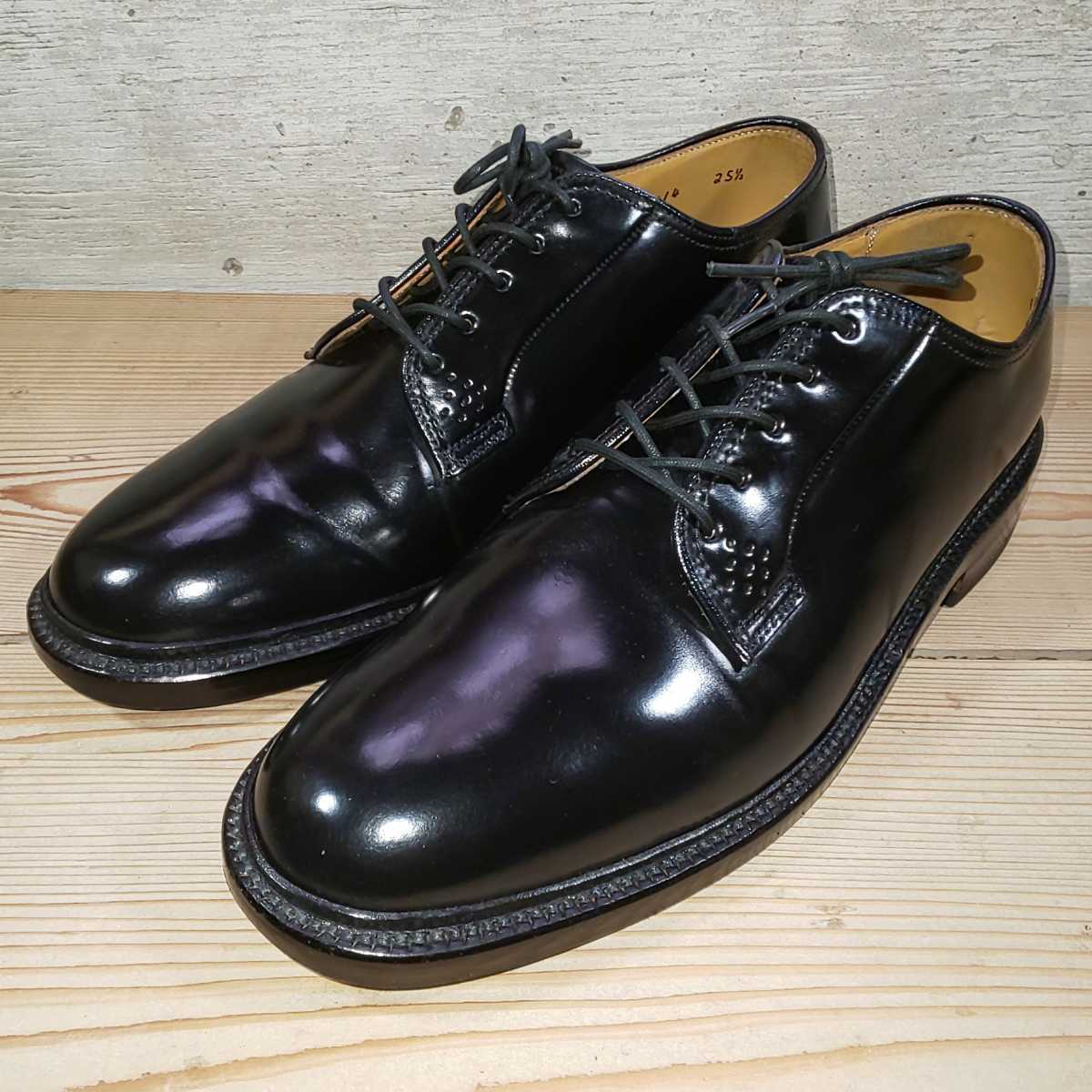 [水染コードバン]Ｗ５１４プレントウダービー/黒BLACK