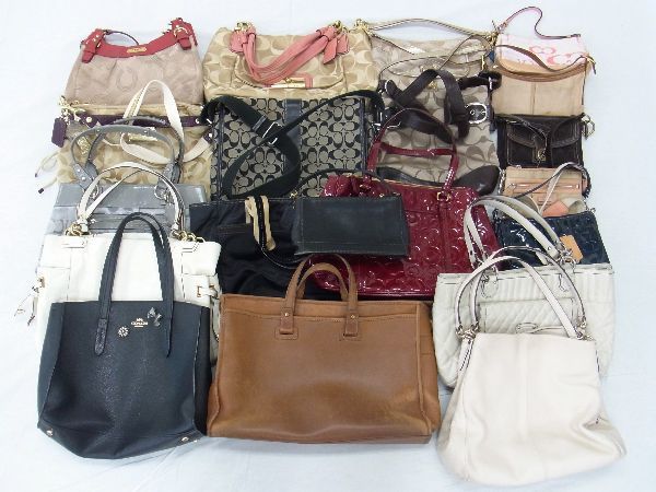 1円 COACH コーチ シグネチャー 等 キャンバス レザー 等 トートバッグ ハンドバッグ ショルダーバッグ 20点セット まとめ売り DA2510クZ