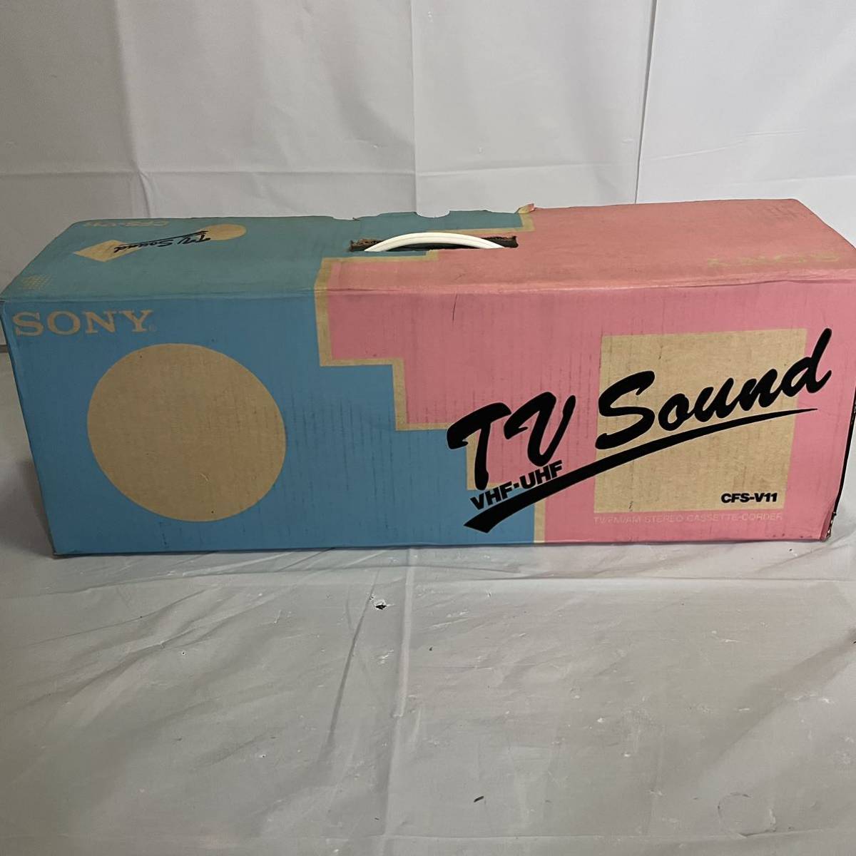 【レア】SONY CFS-V11 TV/FM/AMステレオカセットレコーダー 昭和レトロ アンティーク 美品