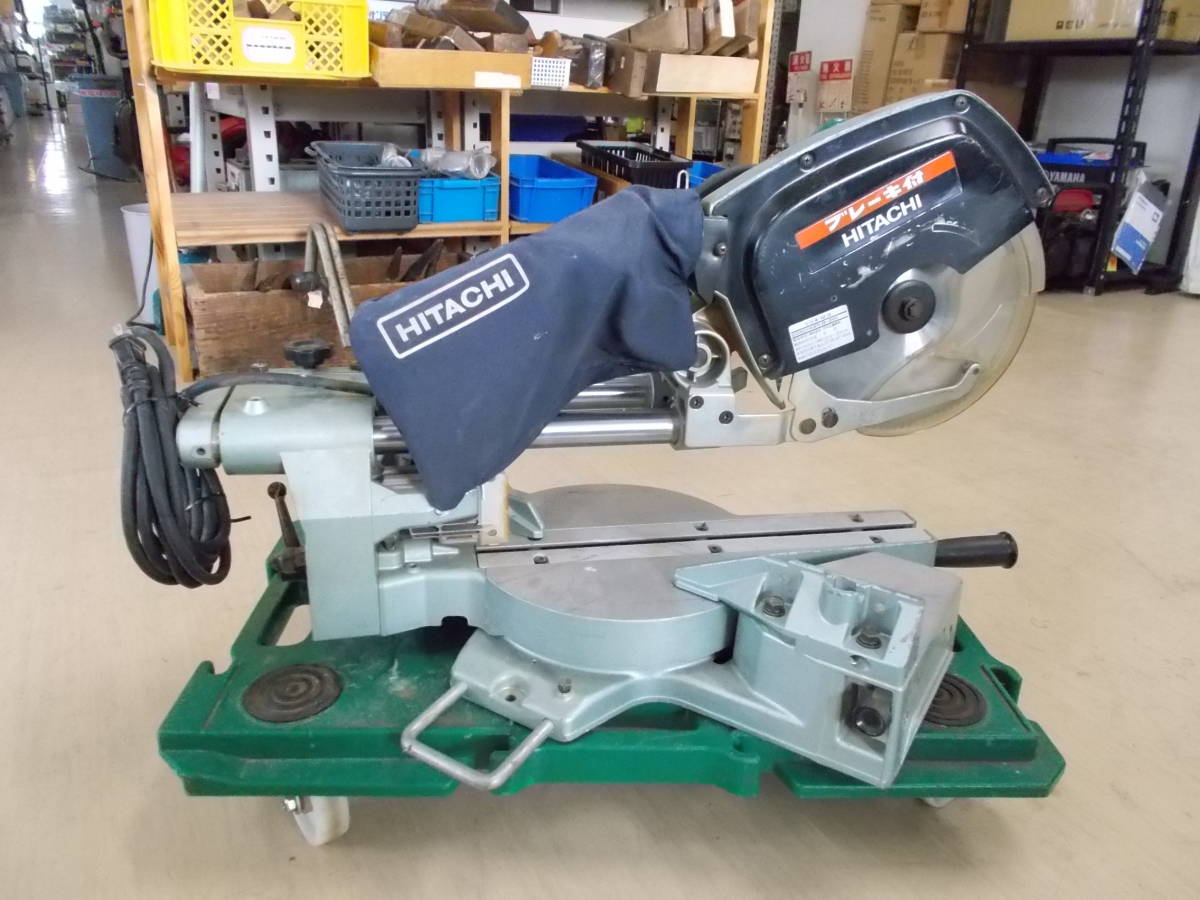 日立 HITACHI 216mm ブレーキ付 卓上スライド丸のこ C8FB2 100V 動作OK！ブレーキ作動OK！