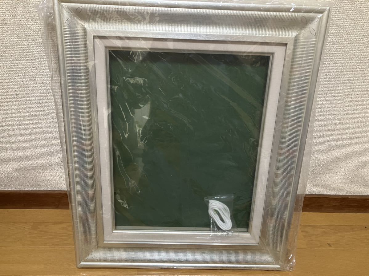 油絵額縁A833 F6新品未使用品※額縁 ・油絵・インテリア・シルバー額縁