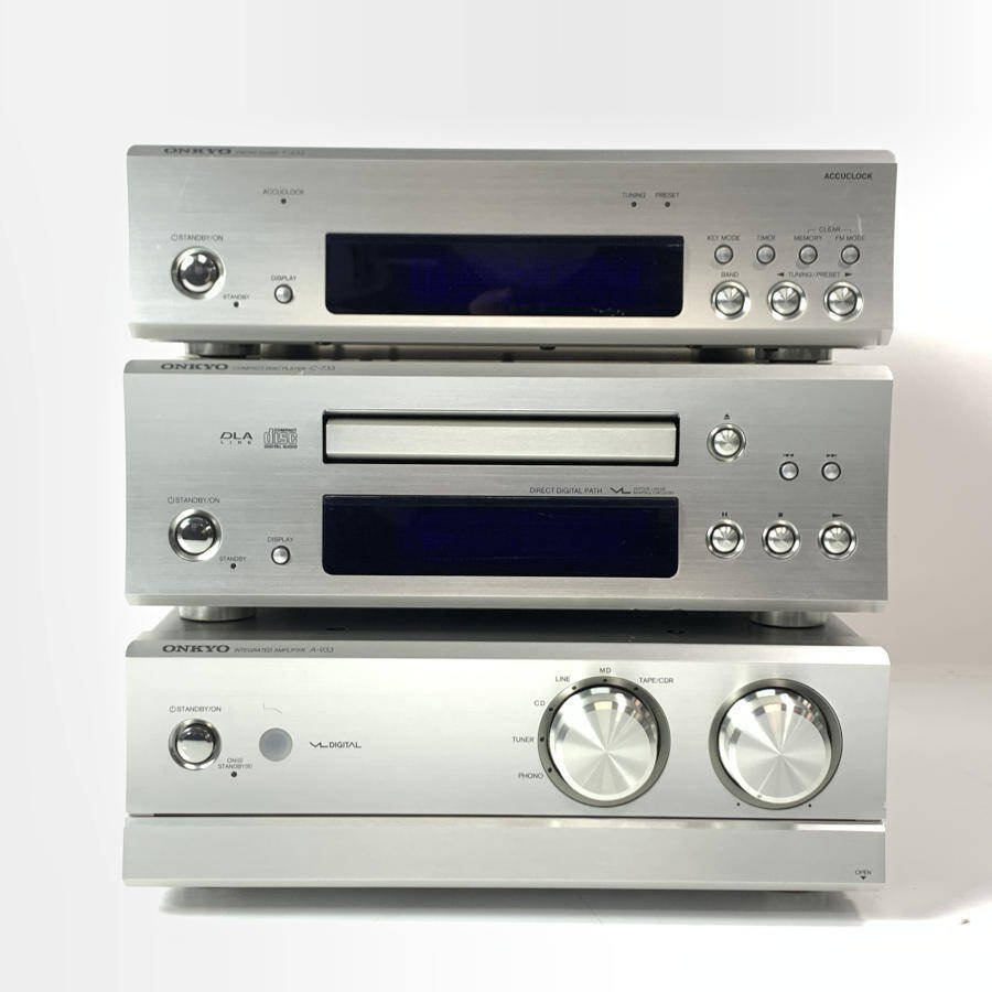 ONKYO A-933/C-733/T-433 オンキヨー ミニコンポ◇現状品