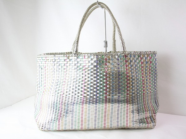 1円 アンテプリマ ANTEPRIMA イントレッチオ トートバッグ シルバー  