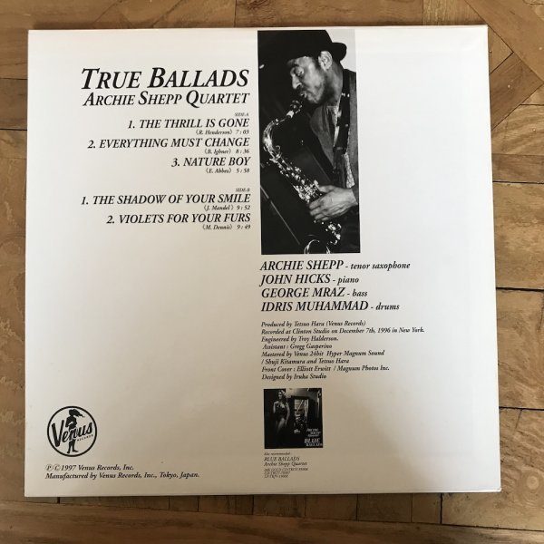 LP / レコード【アーチー・シェップ・カルテット】トゥルー・バラード