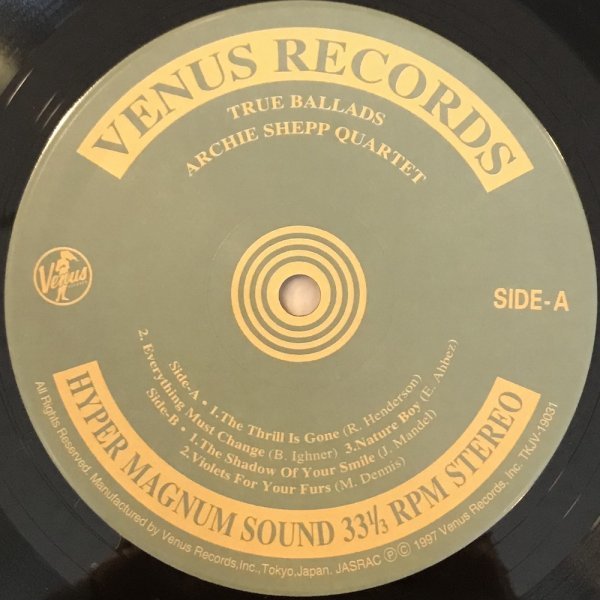 LP / レコード【アーチー・シェップ・カルテット】トゥルー・バラード