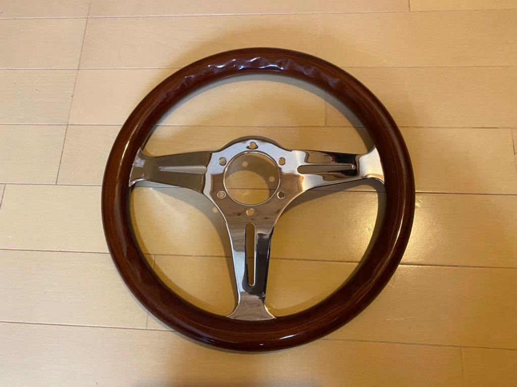 【当時物！】ナルディ ウッド 33パイ ウッドハンドル 33φ ナルディ ウッドステアリング ウッド ウッド