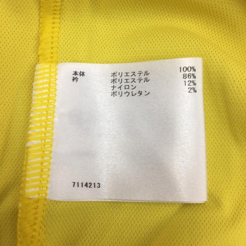 【超美品】Munsingwear マンシングウェア 半袖ポロシャツ イエロー×白 胸ポケット ペンギン刺しゅう メンズ L ゴルフウェア マンシングウェア 半袖ポロシャツ Munsingwear 総柄 メンズゴルフシャツ ブラック総柄