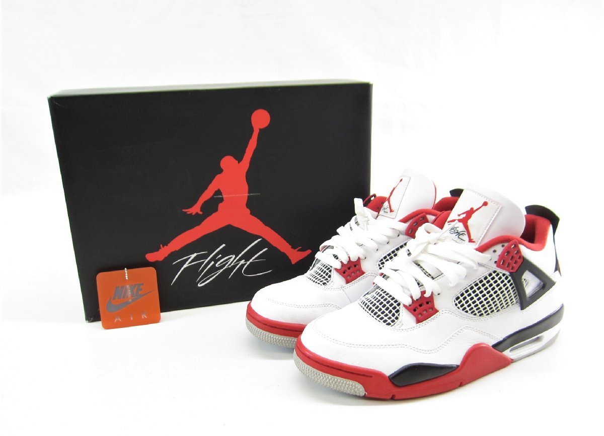 NIKE ナイキ AIR JORDAN 4 RETRO エアジョーダン レトロ Fire Red 28.5