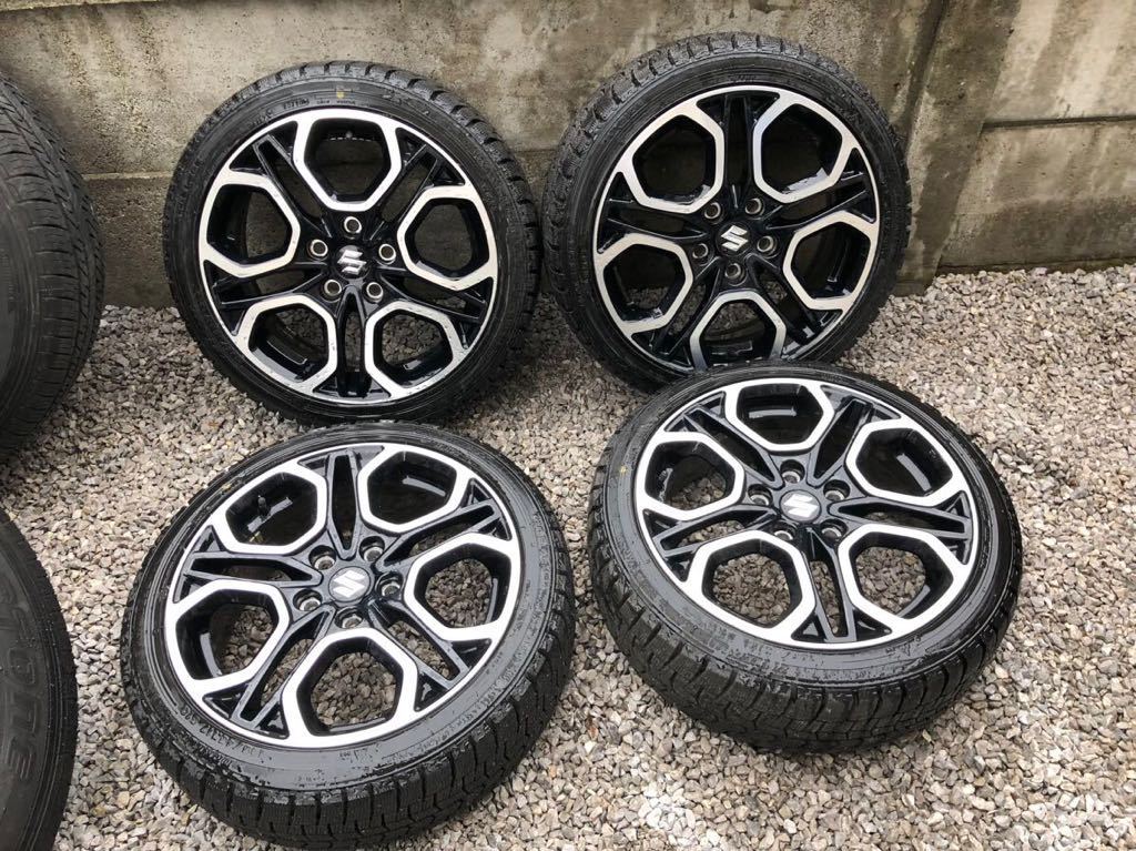 □美品 バリ溝 スズキ ZC33 スイフトスポーツ 純正 17インチ 5穴 114.3 195