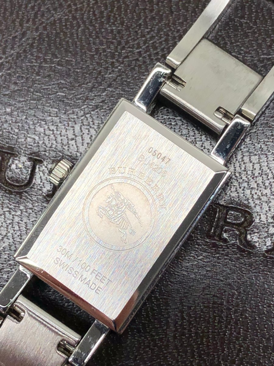 稼動品 BURBERRY バーバリー BU4206 スクエア クォーツ 2023年1月電池
