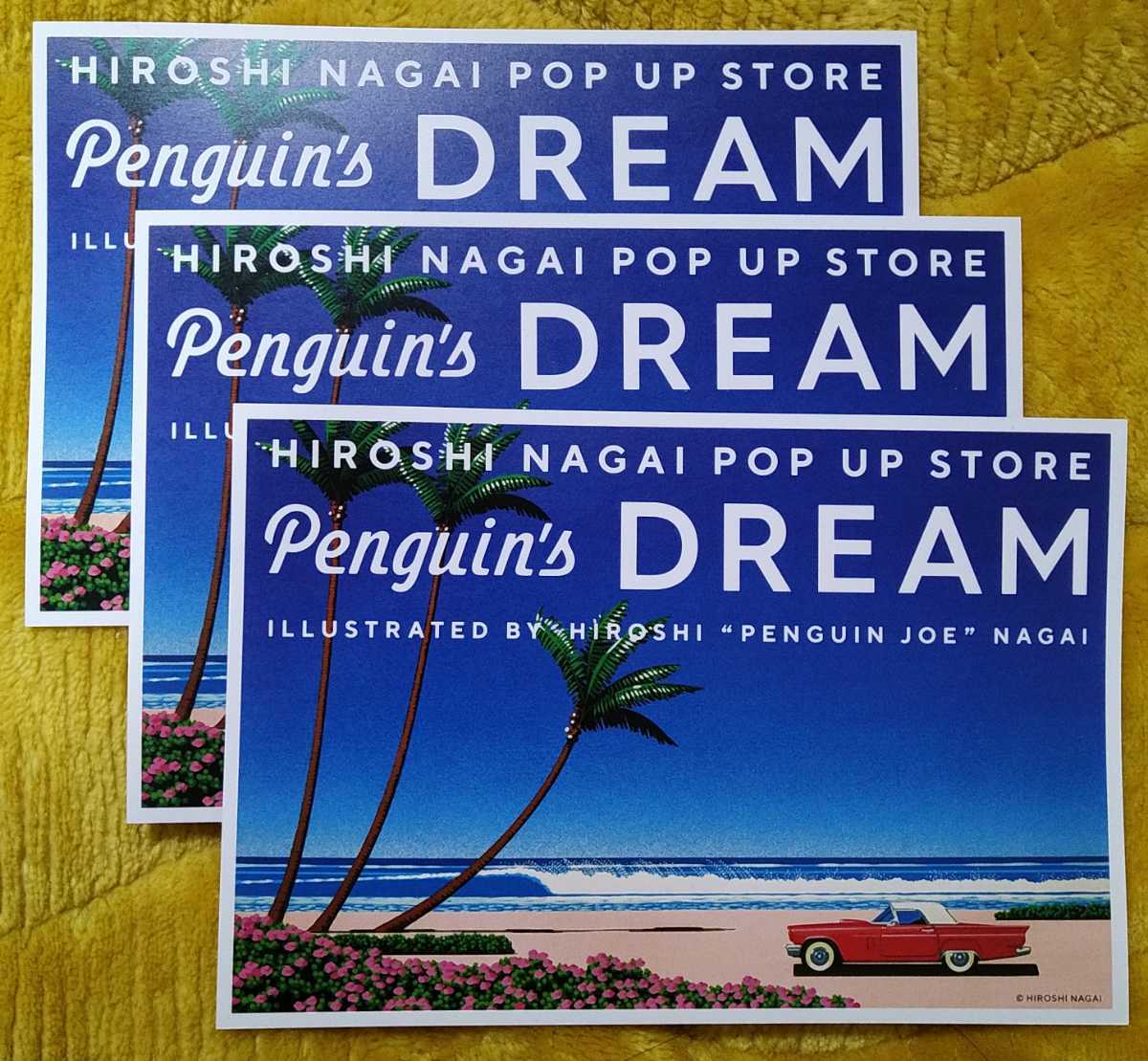 HIROSHI NAGAI POP UP STORE 永井博 葉書 ハガキ ポストカード 3枚 