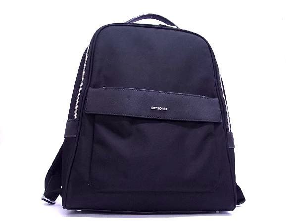 1円 ■美品■ Samsonite サムソナイト ナイロン USBポート付き リュックサック バックパック ビジネスバッグ メンズ ブラック系 AH2888ｍh