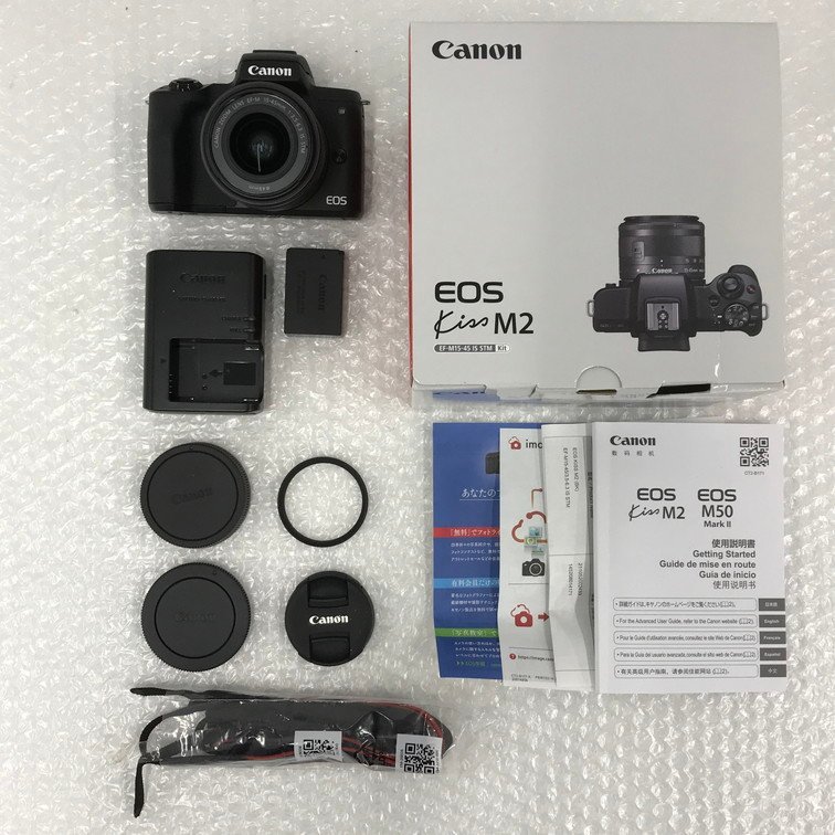 数量限定，最新作 BAAZ9001 Canon EOS kiss M2 15-45mm F:3.5-6.3 ミラーレス一眼(キヤノン)｜売買されたオークション情報、yahooの商品情報をアーカイブ公開 - オークファン キヤノン