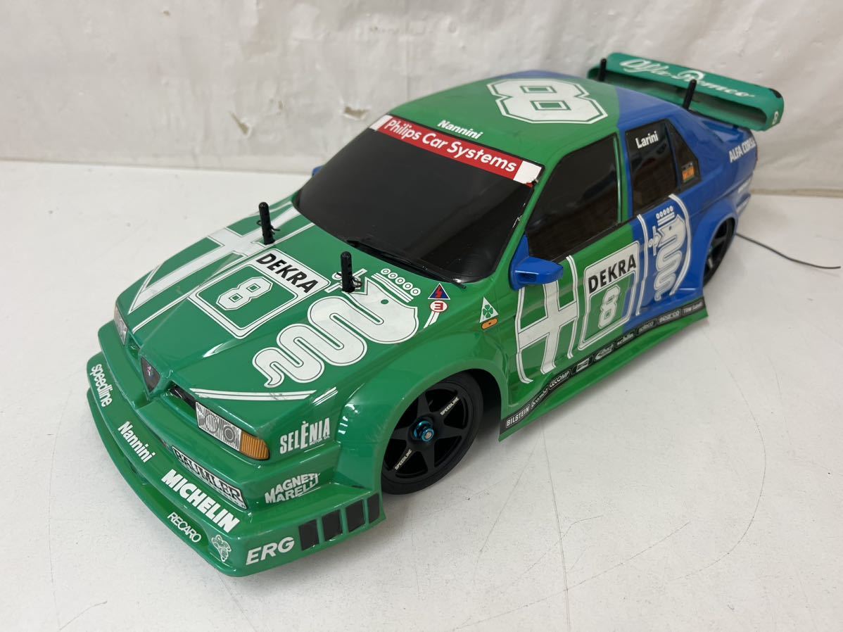 77F1297 タミヤ/1/10電動RCカー/アルファロメオ155/ジャンク品